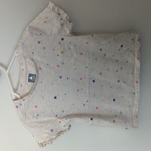 Gap toddler girls graphic ruffle tee